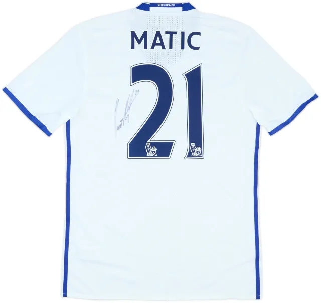 2016-17 Chelsea Player Issue Signed Third Shirt Matic #21