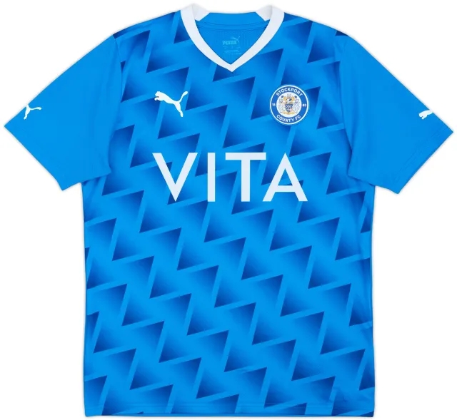 2021-22 Stockport County Home Shirt - 9/10 - (M)