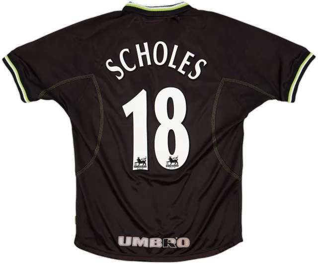 1998-99 Manchester United Third Shirt Scholes #18 - 6/10 - (M)