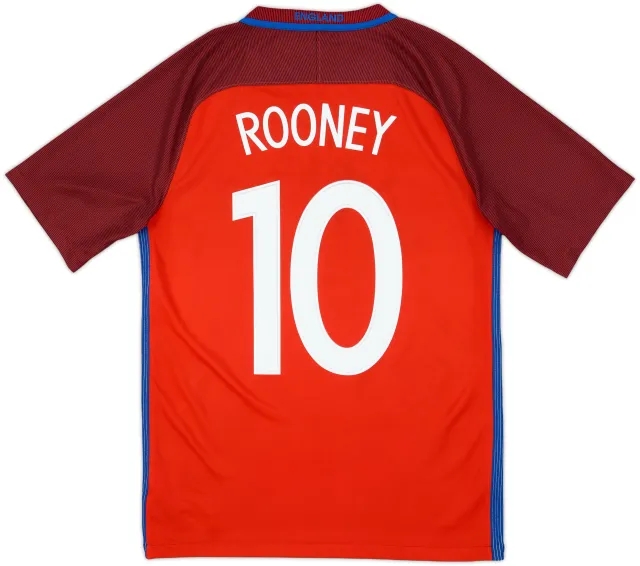 2016-17 England Away Shirt Rooney #10 - 8/10 - (S)