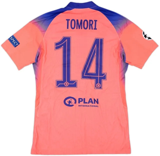 2020-21 Chelsea Match Issue Champions League Third Shirt Tomori #14