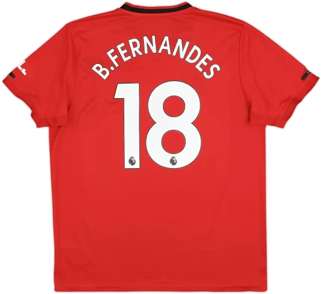 2019-20 Manchester United Home Shirt B.Fernandes #18 - 6/10 - (XL)
