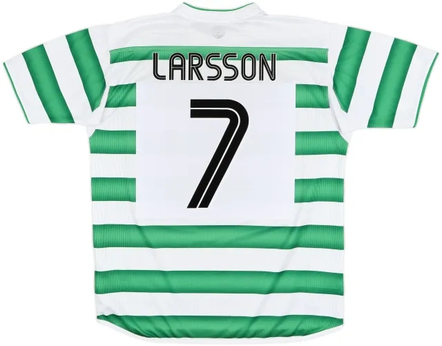 2003-04 Celtic Home Shirt Larsson #7 - 6/10 - (XL)