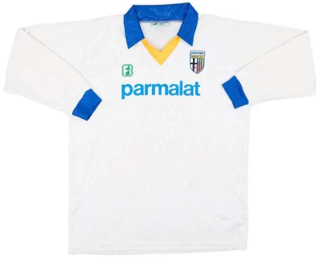 1990-92 Parma Scuola Calcio Home L/S Shirt #9 - 6/10 - (XL)