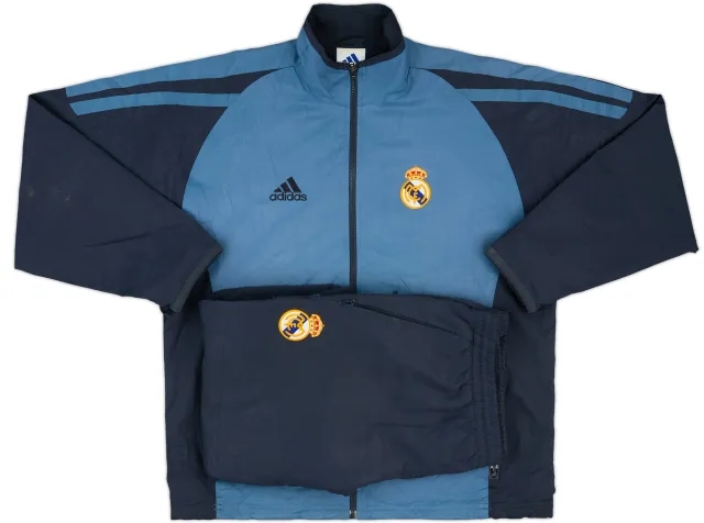 2001-02 Real Madrid adidas Tracksuit - 7/10 - (M/L)