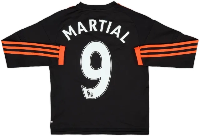 2015-16 Manchester United Third L/S Shirt Martial #9 - 8/10 - (M.Boys)