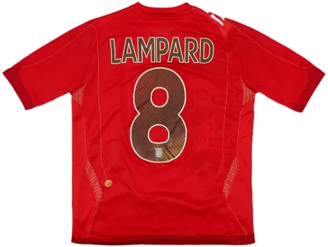 2006-08 England Away Shirt Lampard #8 - 6/10 - (XL.Boys)