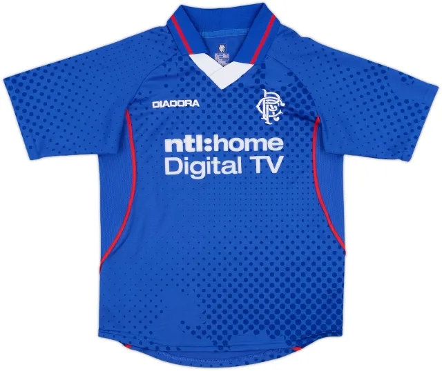 2002-03 Rangers Home Shirt - 9/10 - (S.Boys)