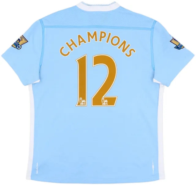 2011-12 Manchester City Home Shirt Champions #12 - 6/10 - (XL)