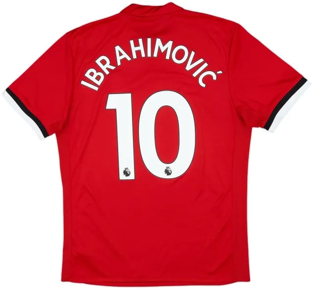 2017-18 Manchester United Home Shirt Ibrahimovic #10 - 6/10 - (M)