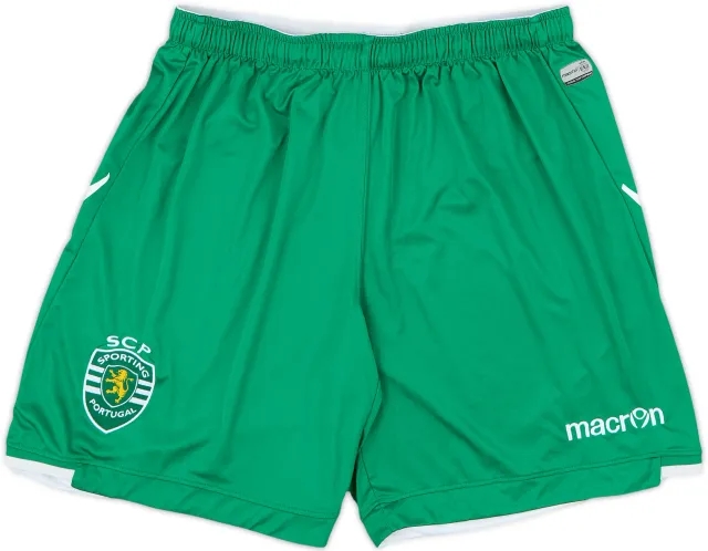 Macron Sporting Lisbon Mens Home Shorts 2014/15