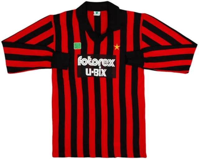 1985-86 AC Milan Home L/S Shirt - 10/10 - (S/M)