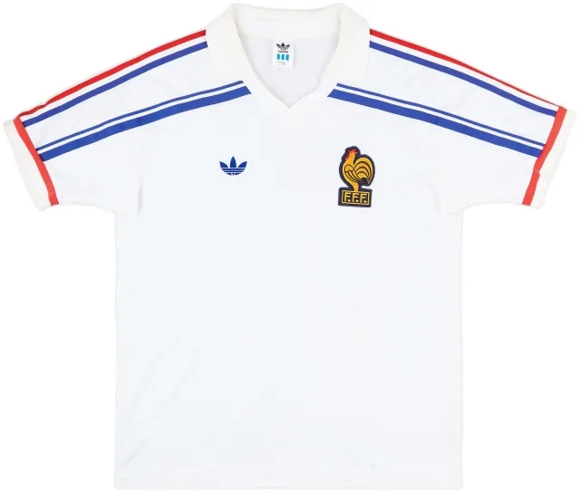 adidas France Mens SS Away Shirt 1986