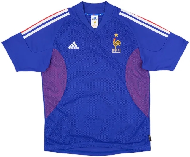 2002-04 France 'Signed' Home Shirt - 9/10 - (S)