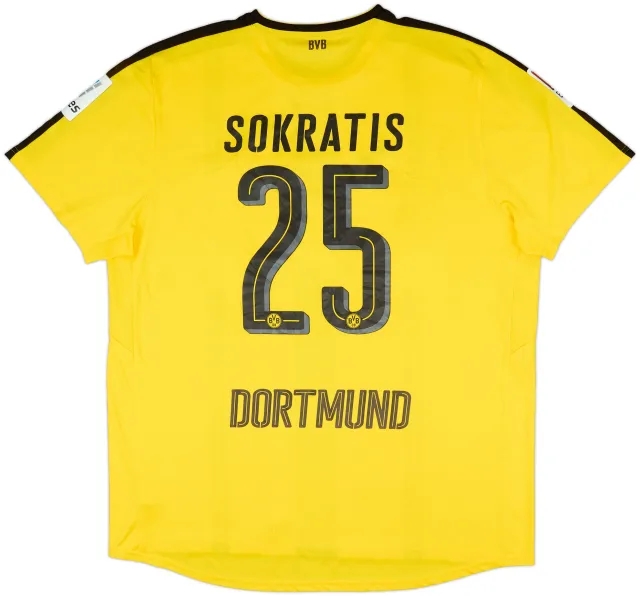 2016-17 Borussia Dortmund Home Shirt Sokratis #25 - 5/10 - (3XL)