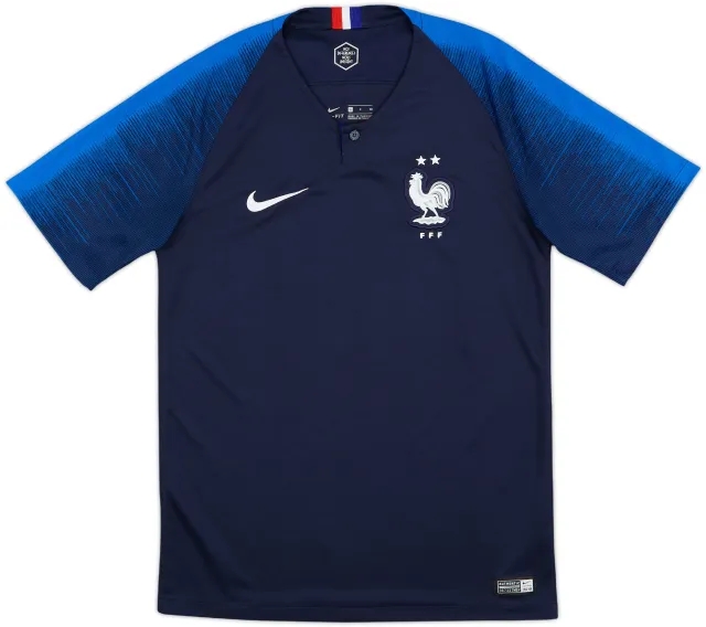 2018 France Home Shirt - 8/10 - (S)