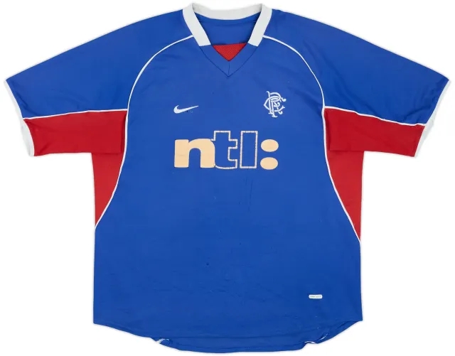 Nike Rangers Mens SS Home Shirt 2001/02