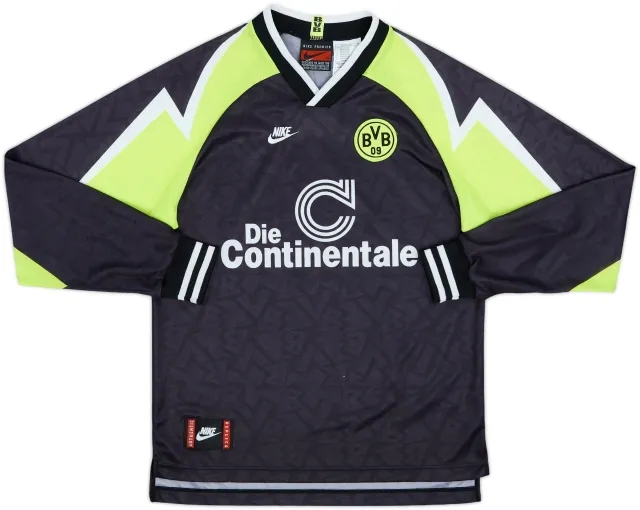 Nike Borussia Dortmund Boys LS Away Shirt 1995/96