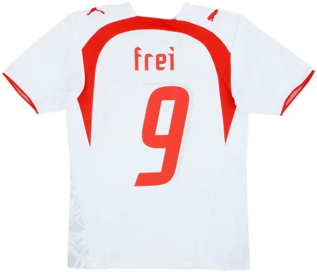 2006-08 Switzerland Signed Away Shirt Frei #9 - 9/10 - (XS)