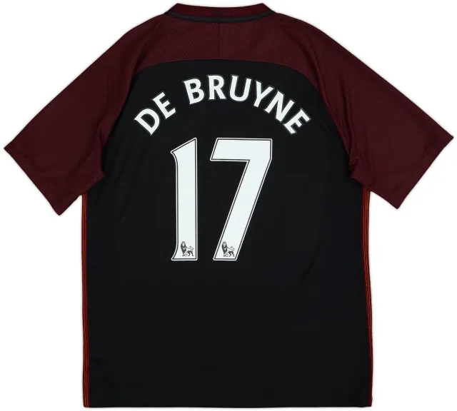 2016-17 Manchester City Away Shirt De Bruyne #17 - 8/10 - (L)