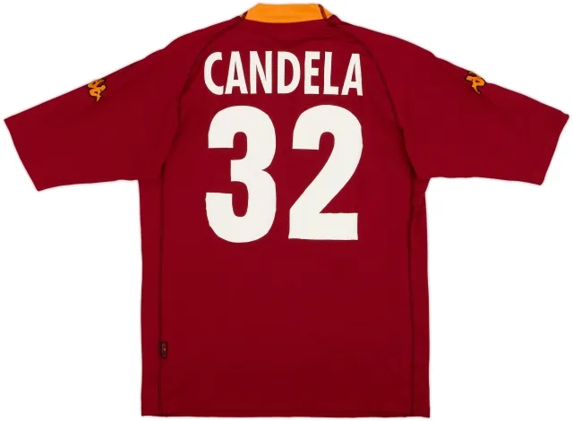 2000-01 Roma Home Shirt Candela #32 - 8/10 - (XXL)