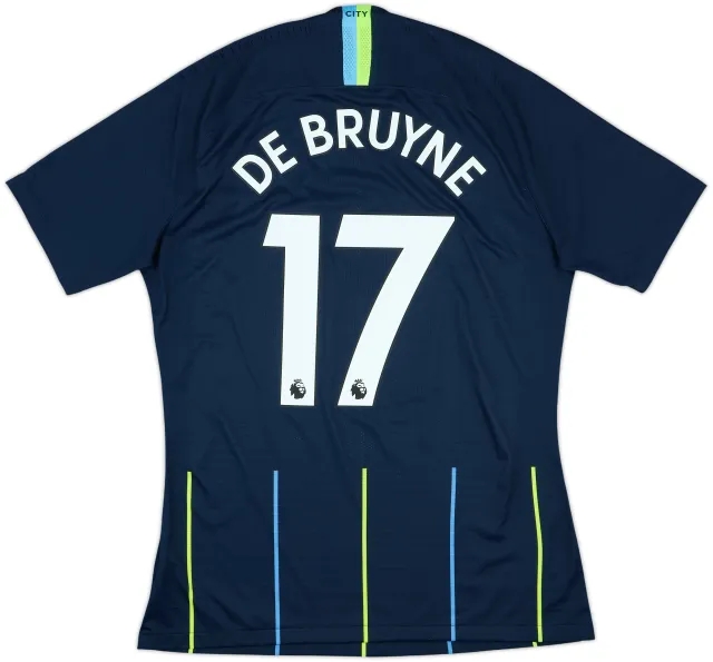 2018-19 Manchester City Player Issue Away Shirt De Bruyne #17 - 8/10 - (L)