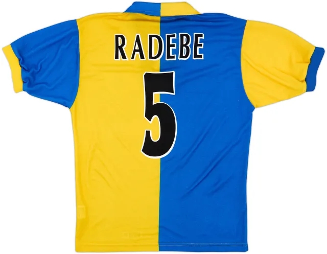1997-99 Leeds United Away Shirt Radebe #5 - 8/10 - (S)