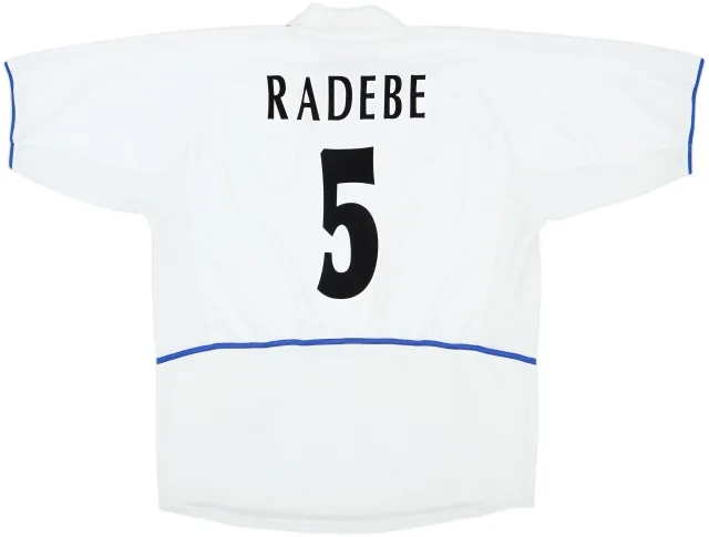 2002-03 Leeds United Home Shirt Radebe #5 - 6/10 - (XXL)