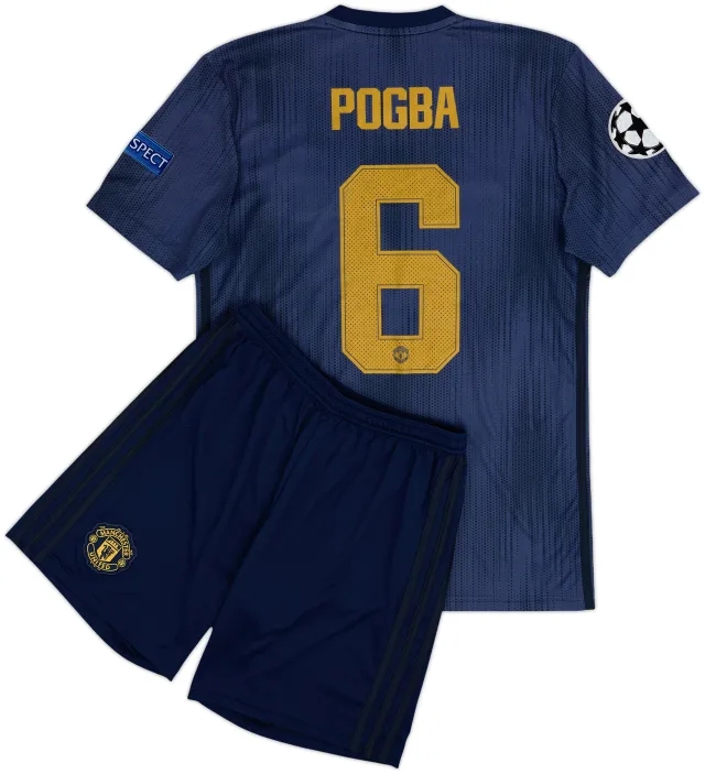 2018-19 Manchester United Third Shirt & Shorts Pogba #6 - 7/10 - (S)