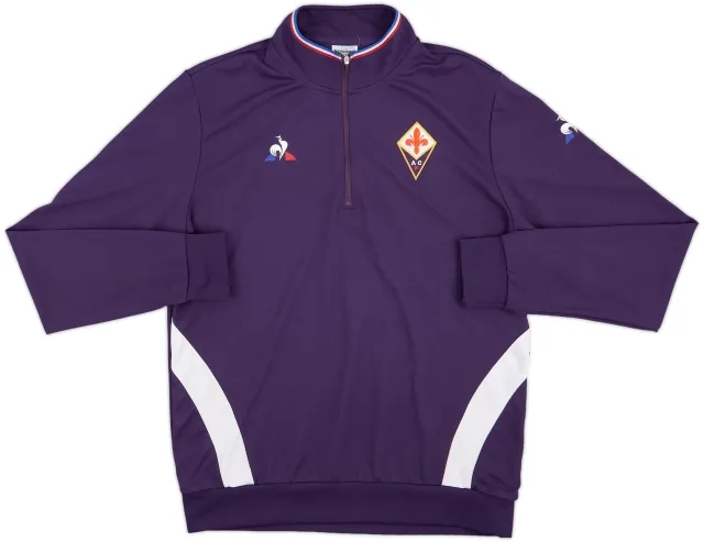 2018-19 Fiorentina Le Coq Sportif 1/4 Zip Drill Top - 8/10 - (L)