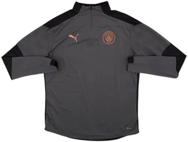 2019-20 Manchester City Puma 1/4 Zip Drill Top - 8/10 - (L)