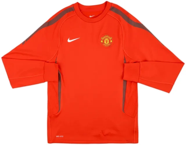 2010-11 Manchester United Nike Sweat Top - 7/10 - (S)