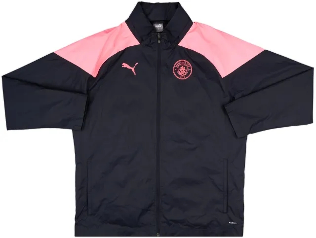 2023-24 Manchester City Puma Hooded Rain Jacket - 8/10 - (XL)