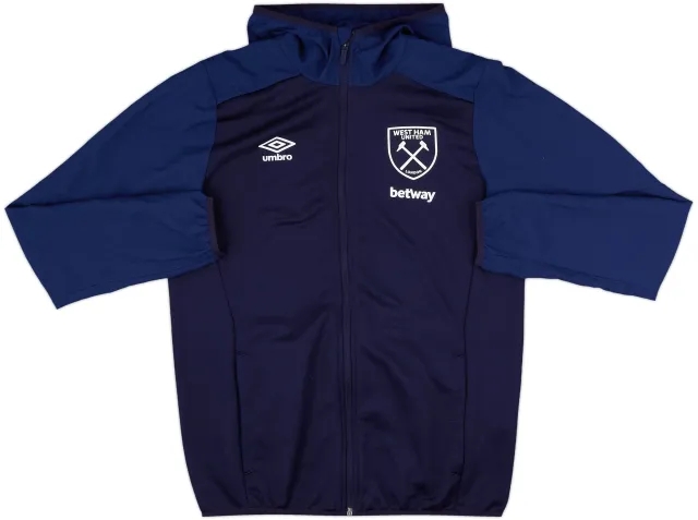 2017-18 West Ham Umbro Hooded Track Jacket - 9/10 - (M)