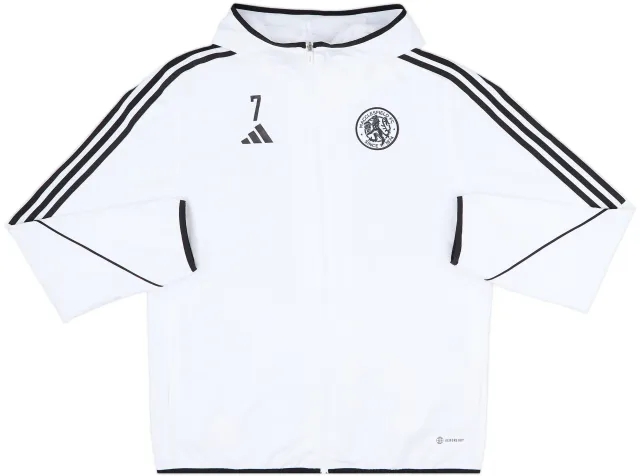 2022-23 Macclesfield Town adidas Player Issue Hooded Track Jacket #7 - 6/10 - (L)