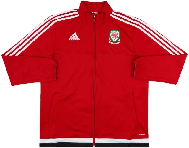 2015-16 Wales adidas Track Jacket - 8/10 - (L)