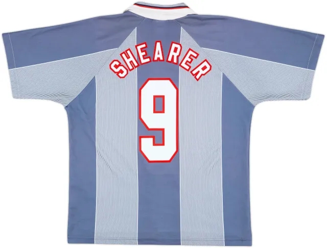 1996-97 England Away Shirt Shearer #9 - 9/10 - (L)
