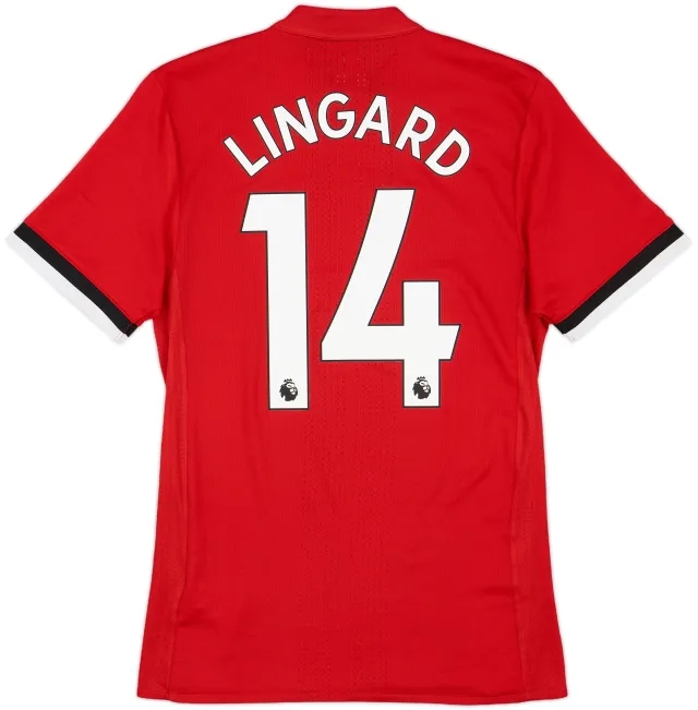 2017-18 Manchester United Authentic Home Shirt Lingard #14 - 10/10 - (S)