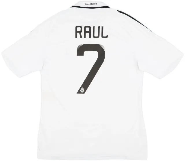 2008-09 Real Madrid Home Shirt Raul #7 - 7/10 - (M)