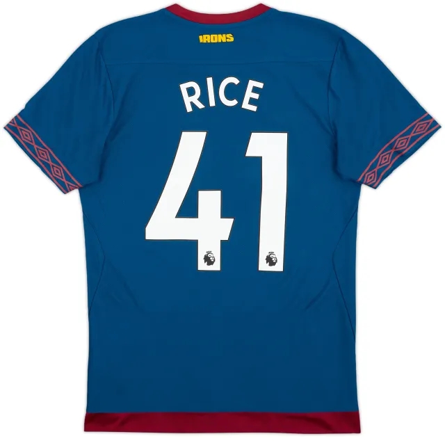 2018-19 West Ham Away Shirt Rice #41 - 9/10 - (S)