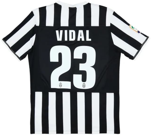 2013-14 Juventus Home Shirt Vidal #23 - 6/10 - (S)