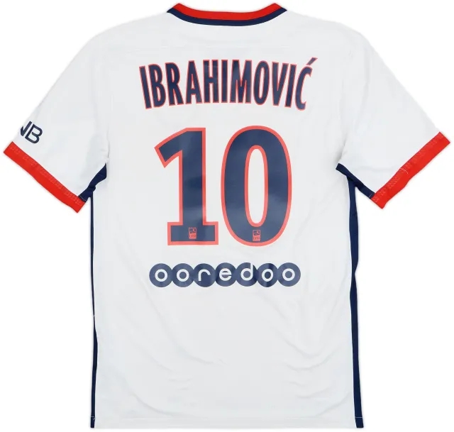 2015-16 Paris Saint-Germain Away Shirt Ibrahimovic #10 - 7/10 - (S)