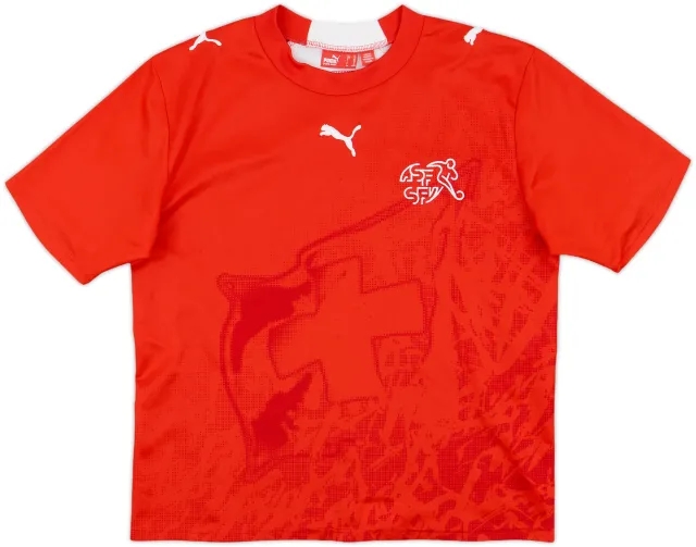 Puma Switzerland Boys SS Home Shirt 2006