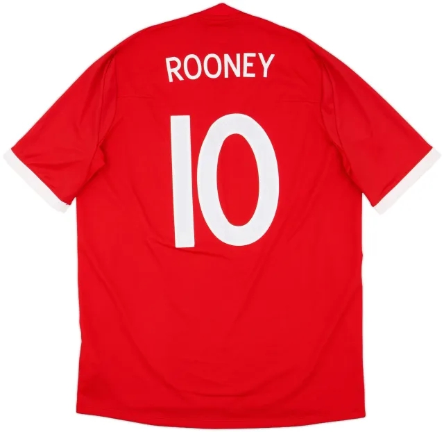 2010-11 England Away 'South Africa' Shirt Rooney #10 - 8/10 - (L)