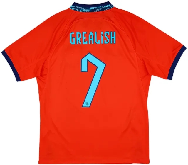 2022-23 England Away Shirt Grealish #7 - 10/10 - (M)
