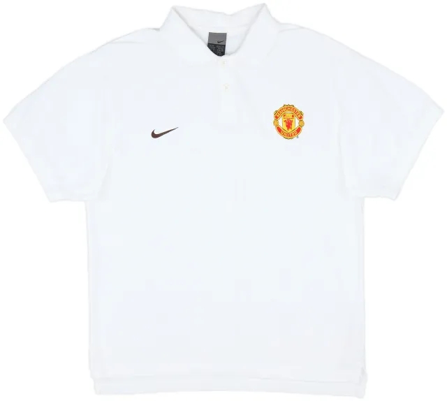 2002-03 Manchester United Nike Polo Shirt - 9/10 - (M)