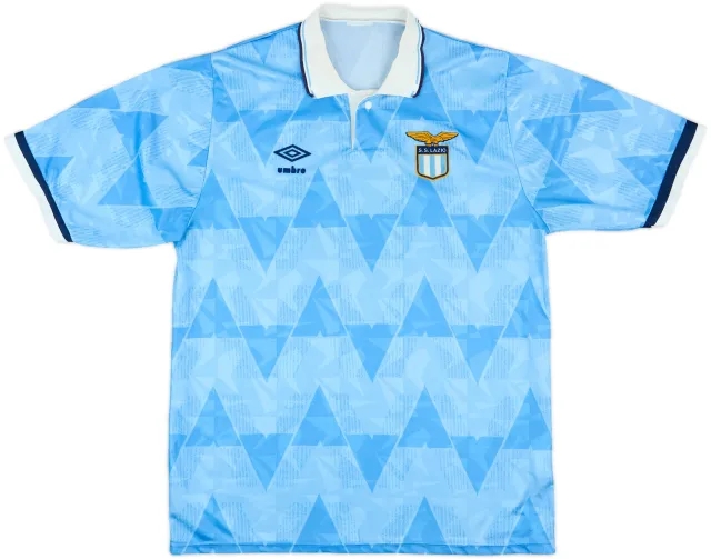 1989-91 Lazio Home Shirt - 7/10 - (L)