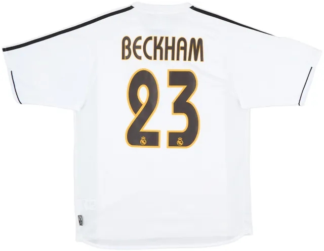 2003-04 Real Madrid Home Shirt Beckham #23 - 9/10 - (M)