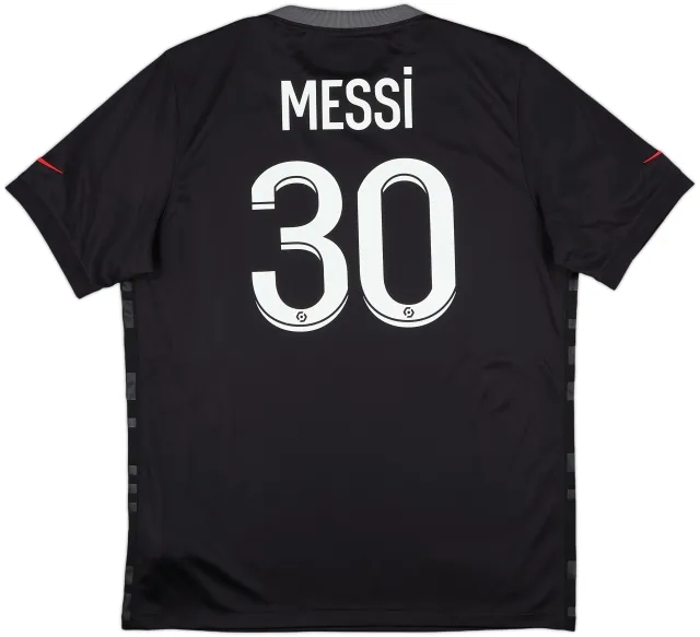 2021-22 Paris Saint-Germain Third Shirt Messi #30 - 10/10 - (L)