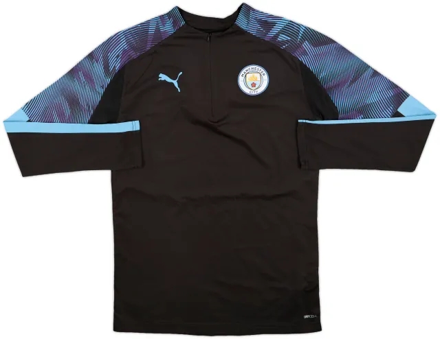 2019-20 Manchester City Nike 1/4 Zip Drill Top - 7/10 - (S)